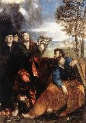 DOSSI, Dosso Sts John and Bartholomew with Donors ds oil painting picture wholesale
